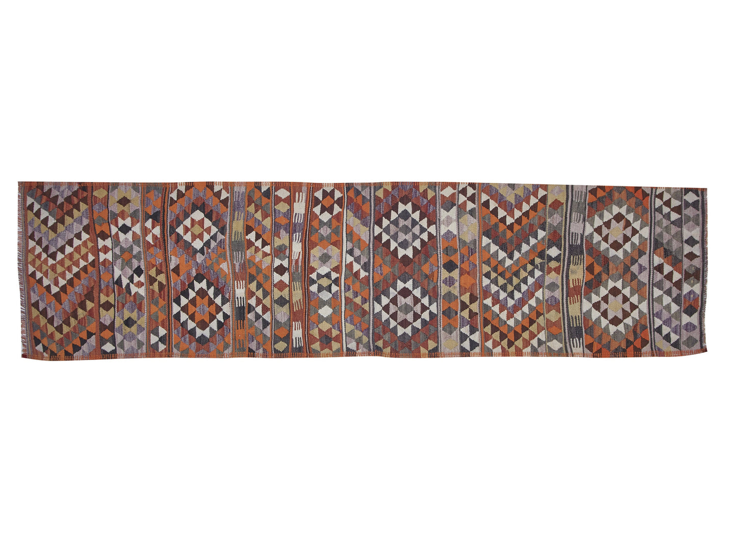 Kilim Runner Rug, Vintage Handmade Runner Rug, Turkish Oushak Runner Rug, Hallway Runner, Runner Rug 3x11, Anatolia Rug, Bohemian Rug, 11409