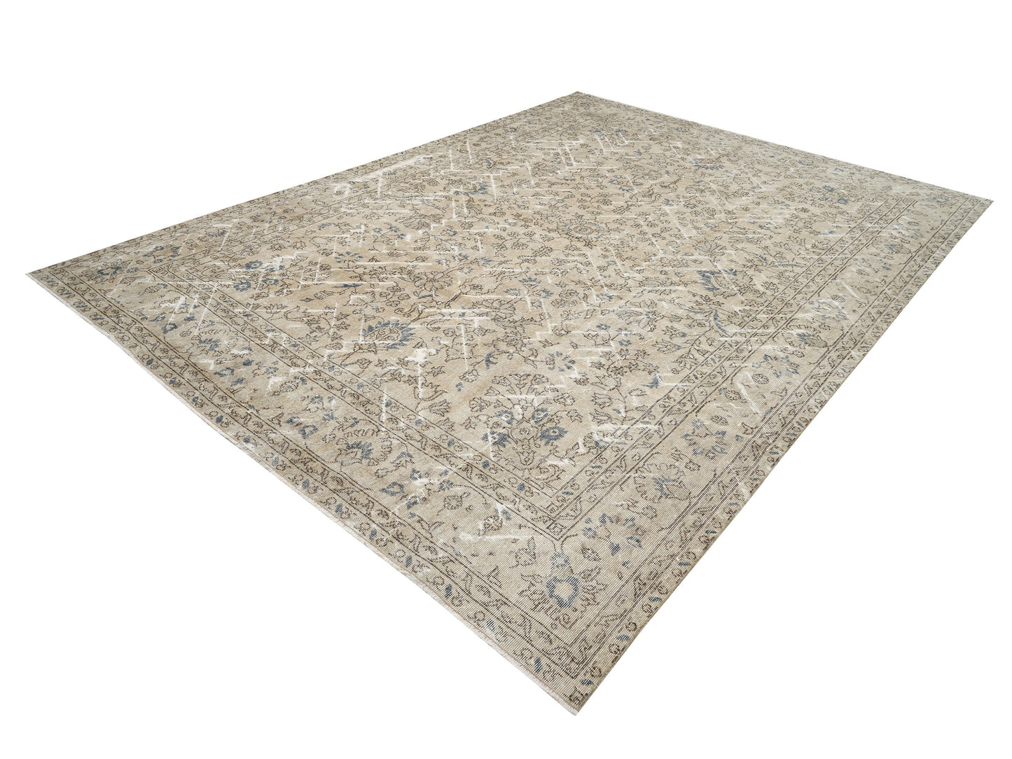 Handmade Area Rug, Turkish Vintage Rug, Oushak Unique Rug, Neutral Rug, Living Room Rug, Oversize Rug, Rug 8x12, Large Rug,Carpet Rug, 11531
