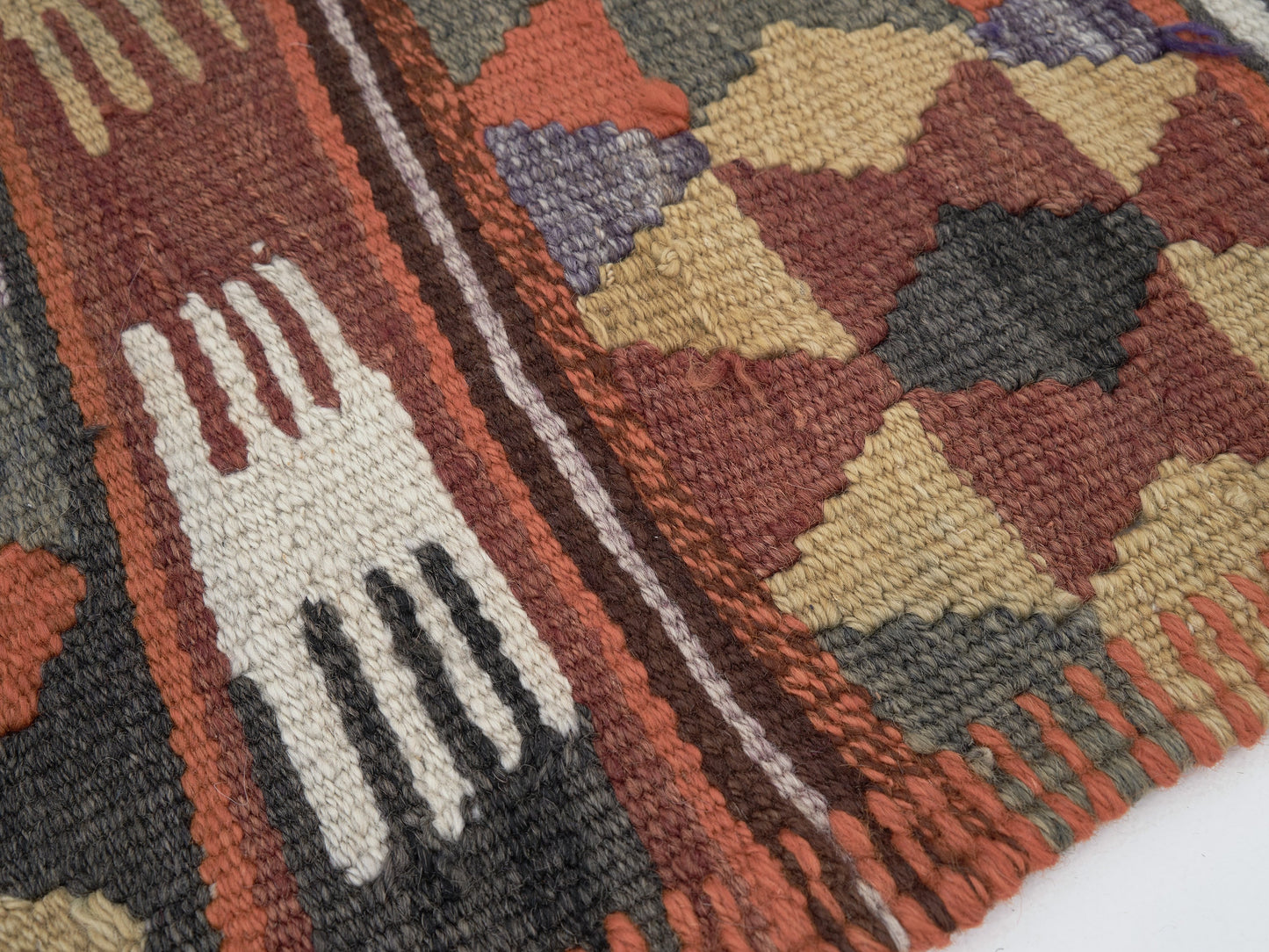 Kilim Runner Rug, Vintage Handmade Runner Rug, Turkish Oushak Runner Rug, Hallway Runner, Runner Rug 3x11, Anatolia Rug, Bohemian Rug, 11409