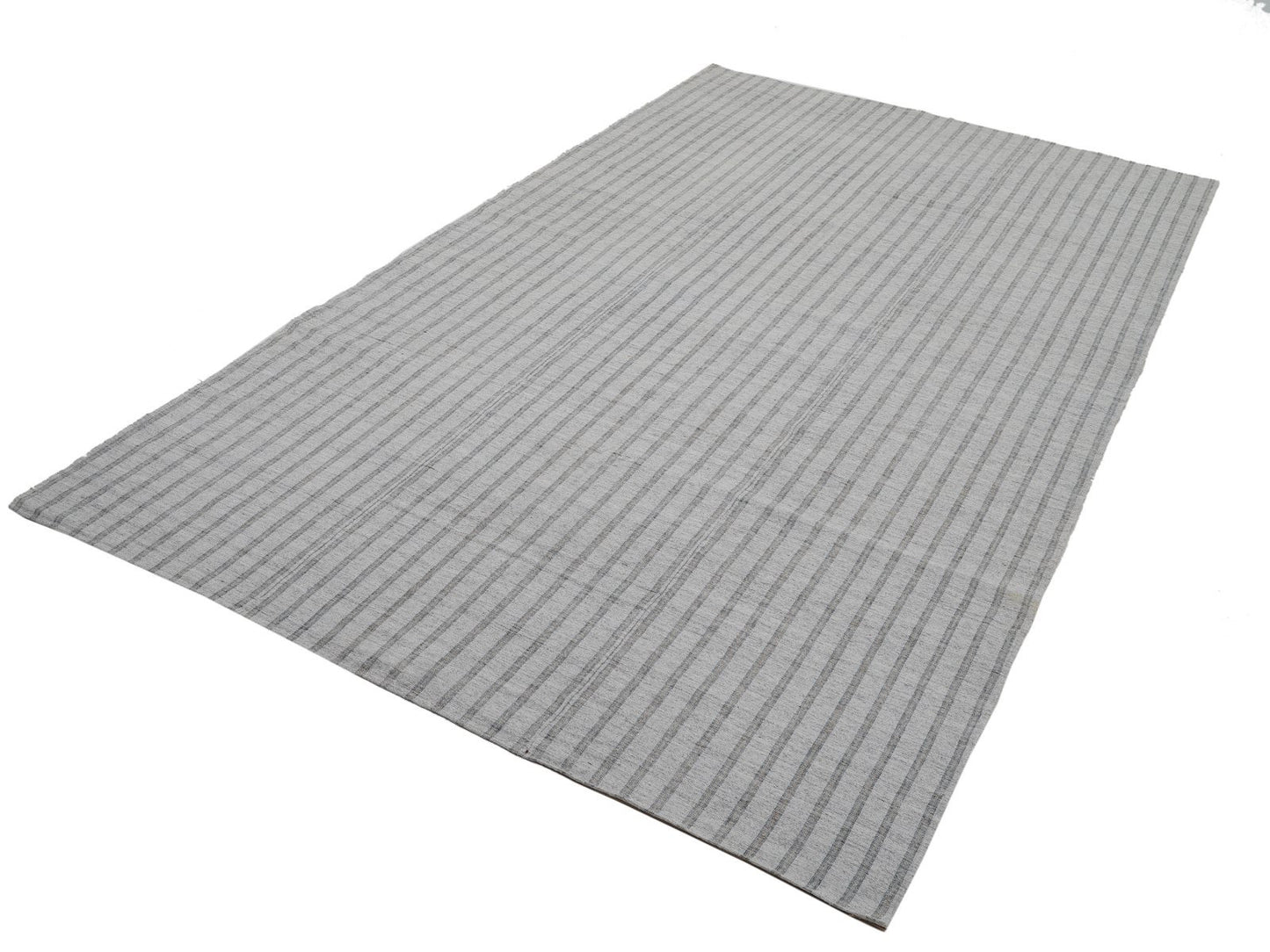 Area Kilim Rug, Handmade Kilim Rug, Turkish Kilim Rug, Vintage Kilim Rug, Gray Rug, Bedroom Rug, Neutral Rug, Kilim Rug 6x11, 13017