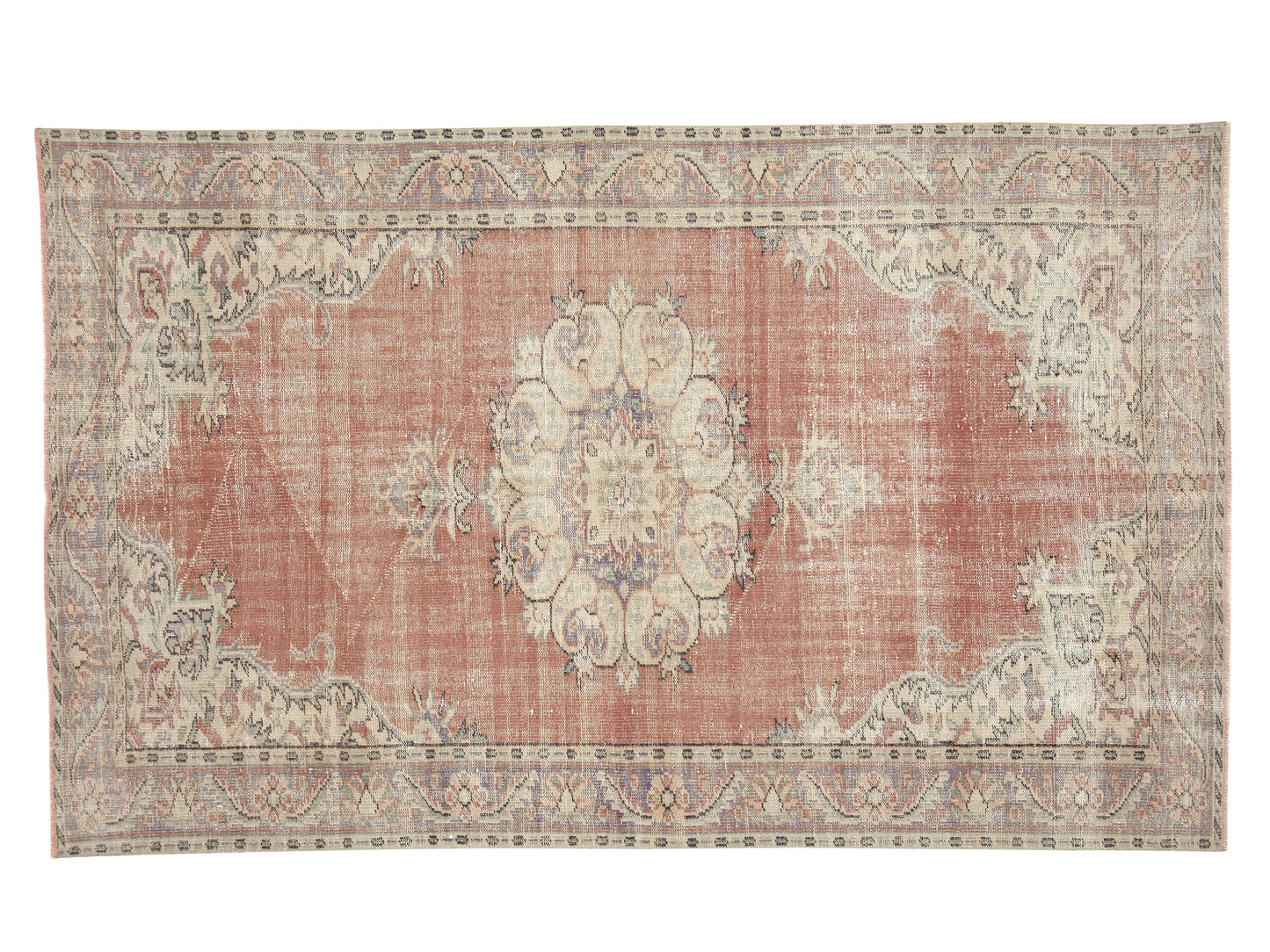 Oushak Area Rug, Turkish Handmade Rug, Vintage Antique Rug, Entryway Rug, Carpet Rug, Anatolia Rug, Bohemian Rug, Turkey Rug, Rug 6x9, 12034