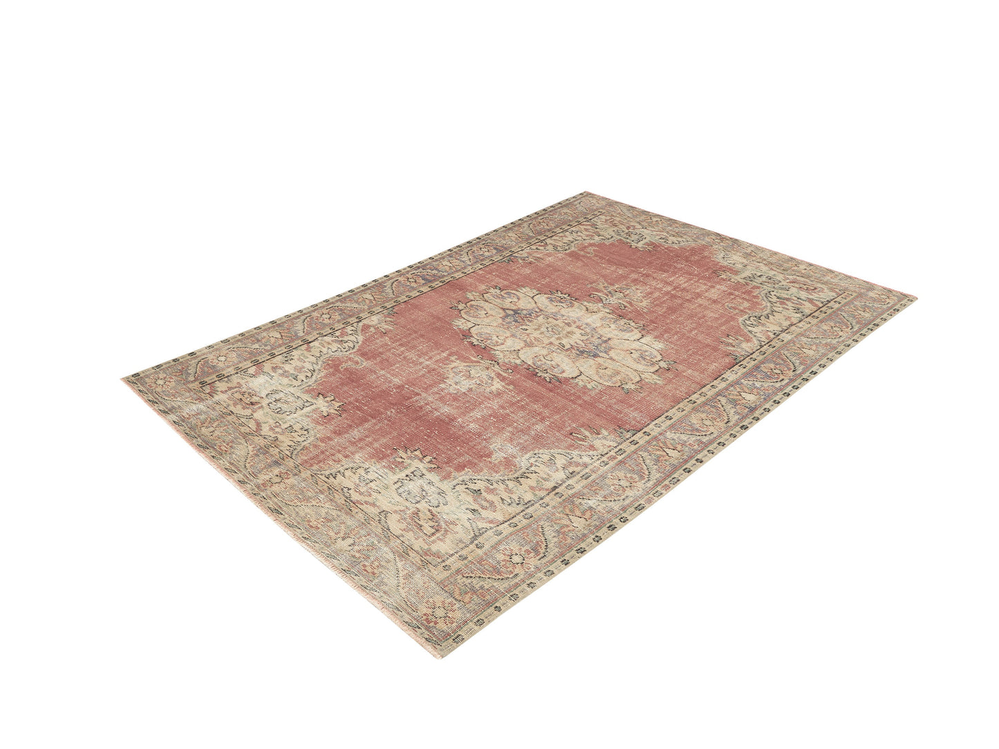 Oushak Area Rug, Turkish Handmade Rug, Vintage Antique Rug, Entryway Rug, Carpet Rug, Anatolia Rug, Bohemian Rug, Turkey Rug, Rug 6x9, 12034