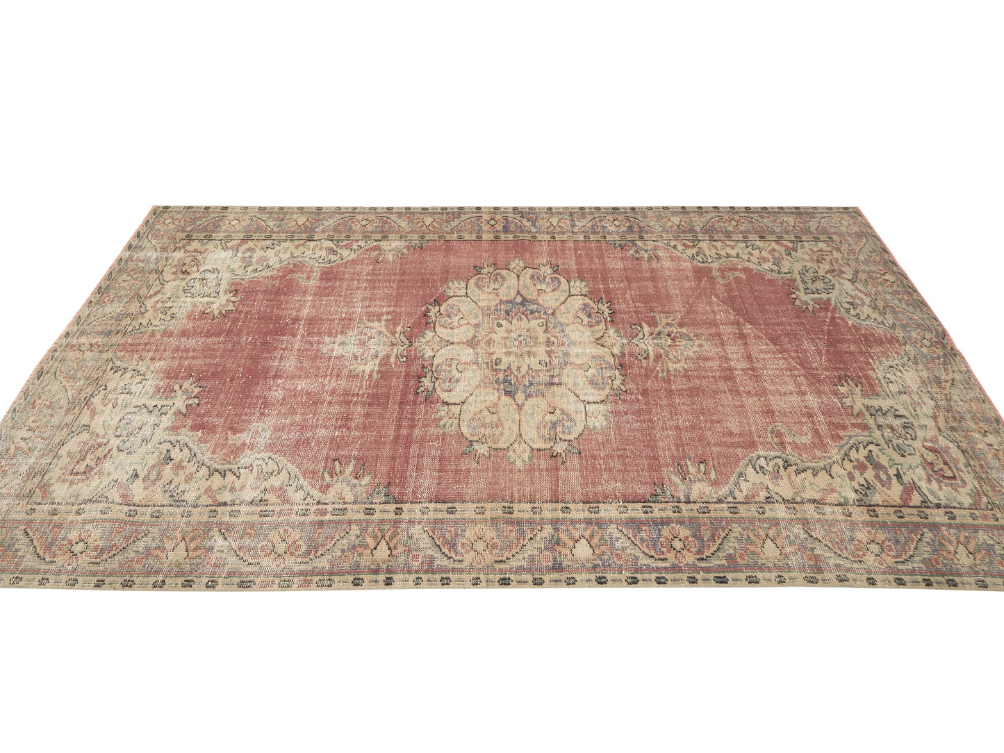 Oushak Area Rug, Turkish Handmade Rug, Vintage Antique Rug, Entryway Rug, Carpet Rug, Anatolia Rug, Bohemian Rug, Turkey Rug, Rug 6x9, 12034
