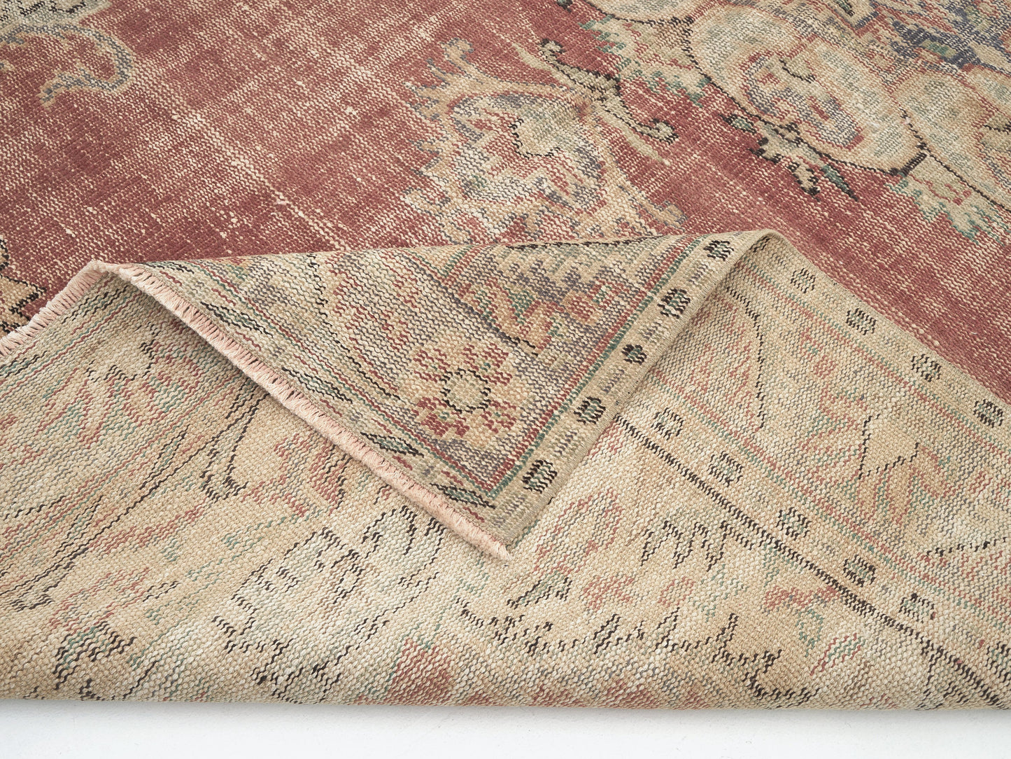 Oushak Area Rug, Turkish Handmade Rug, Vintage Antique Rug, Entryway Rug, Carpet Rug, Anatolia Rug, Bohemian Rug, Turkey Rug, Rug 6x9, 12034