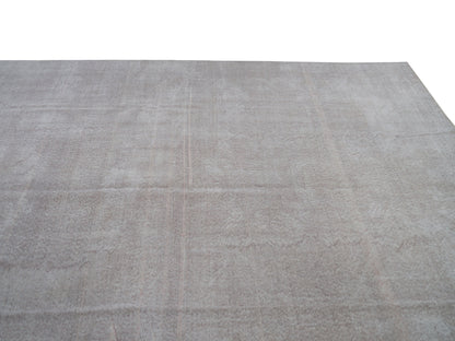 Vintage Handmade Rug, Turkish Area Rug, Oushak Faded Rug, Scandinavian Rug, Gray Rug, Office Rug, Oversize Rug, Carpet Rug, Rug 8x13, 12268