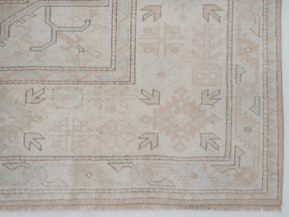 Turkish Vintage Rug, Handmade Area Rug, Oushak Muted Rug, Living Room Rug, Coastal Decor, Turkey Rug, Vintage Carpet, Rug 9x12, 12329
