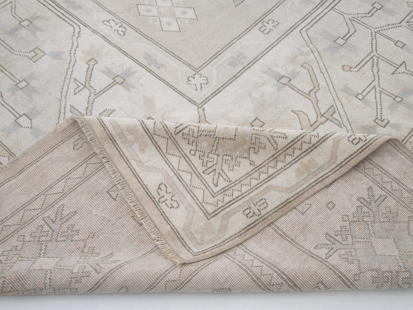 Handmade Area Rug, Vintage Oushak Rug, Turkish Muted Rug, Neutral Floor Rug, Rug 10x14, Turkish Carpet, Turkey Rug, Carpet Rug, 12272
