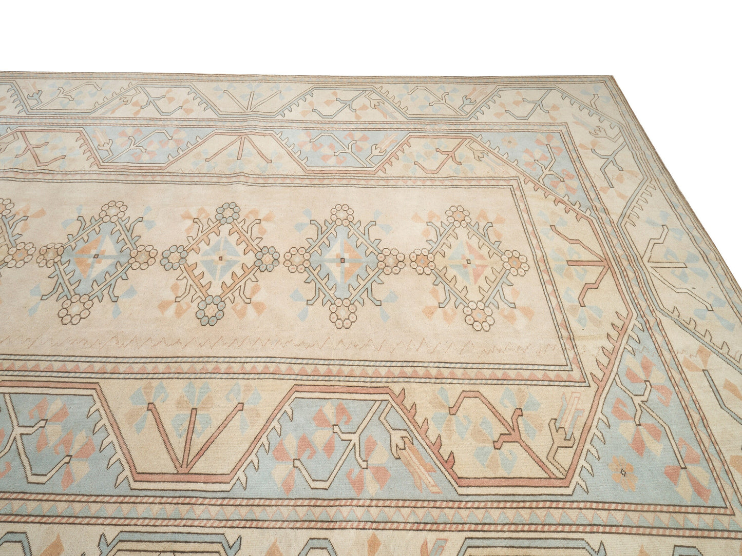Farmhouse Decor Oushak Rug 9x12, Turkish Vintage Neutral Rug,9x12 Oversize Faded Area Large rug, One of a kind, Muted Turkish Rug, 9905
