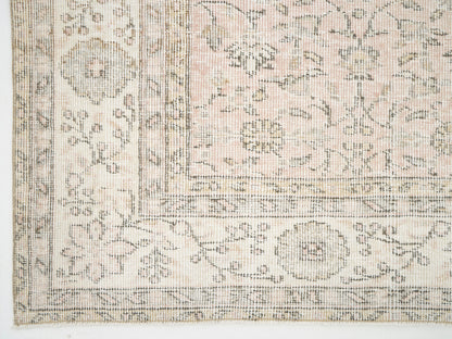 Faded Oushak Rug, Muted Pink Turkish Rug, Vintage Large Oversize rug, 9x12 Rug, Area Rug, Bohemian rug, Living room rug, Handmade rug ,10454