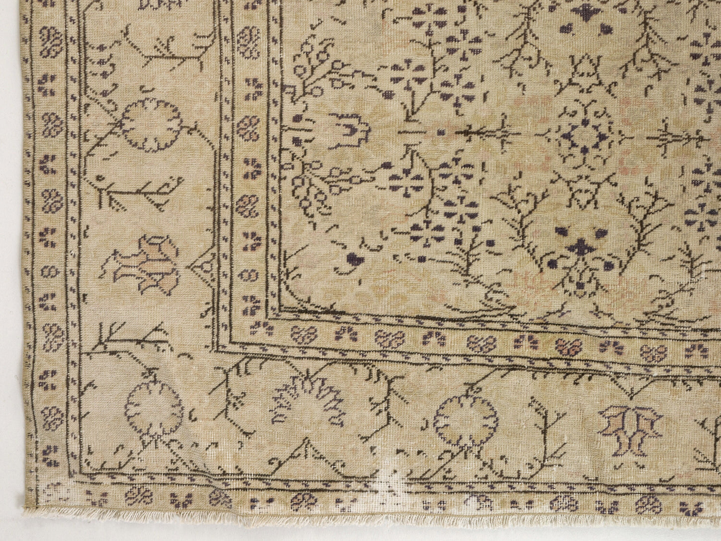 Distressed Oushak Rug, Vintage Turkish Oushak Rug, Scandinavian Area Rug, 8x11 Rug, Handmade rug, Antique rug, Turkey rug, Anatolia rug,9612