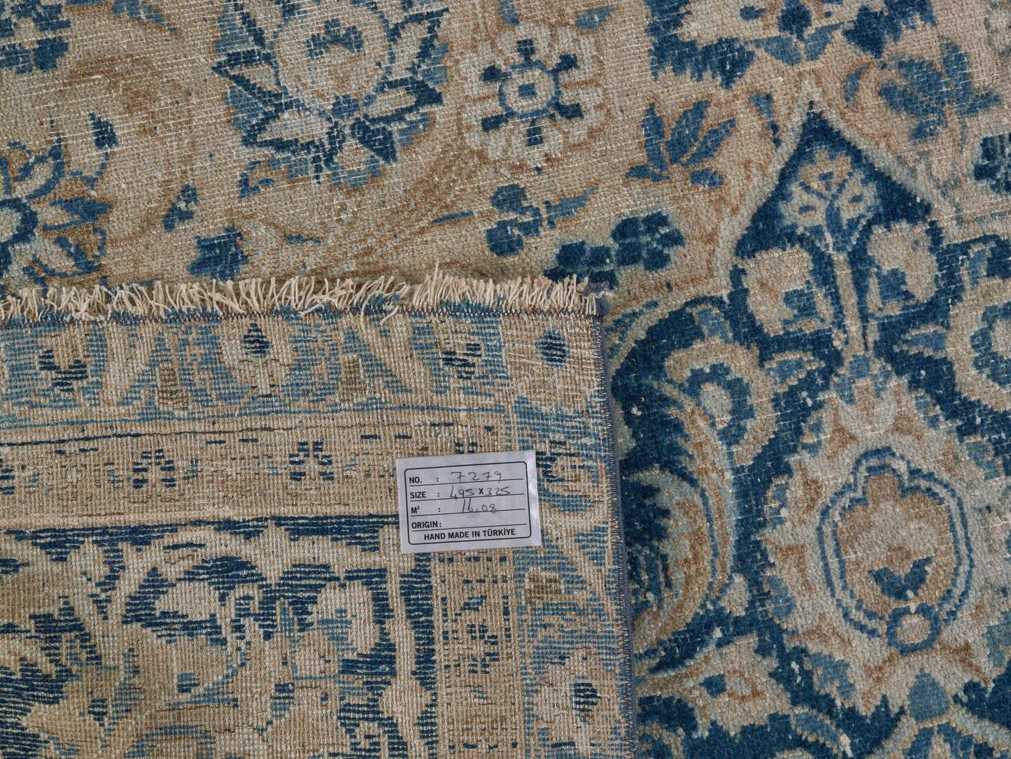Antique Vintage Persian Large Rug, 11x16 Large Area Carpet Rug, Handmade Oushak Turkish Rug, One-of-a-kind Rug Made in Turkey, 7729