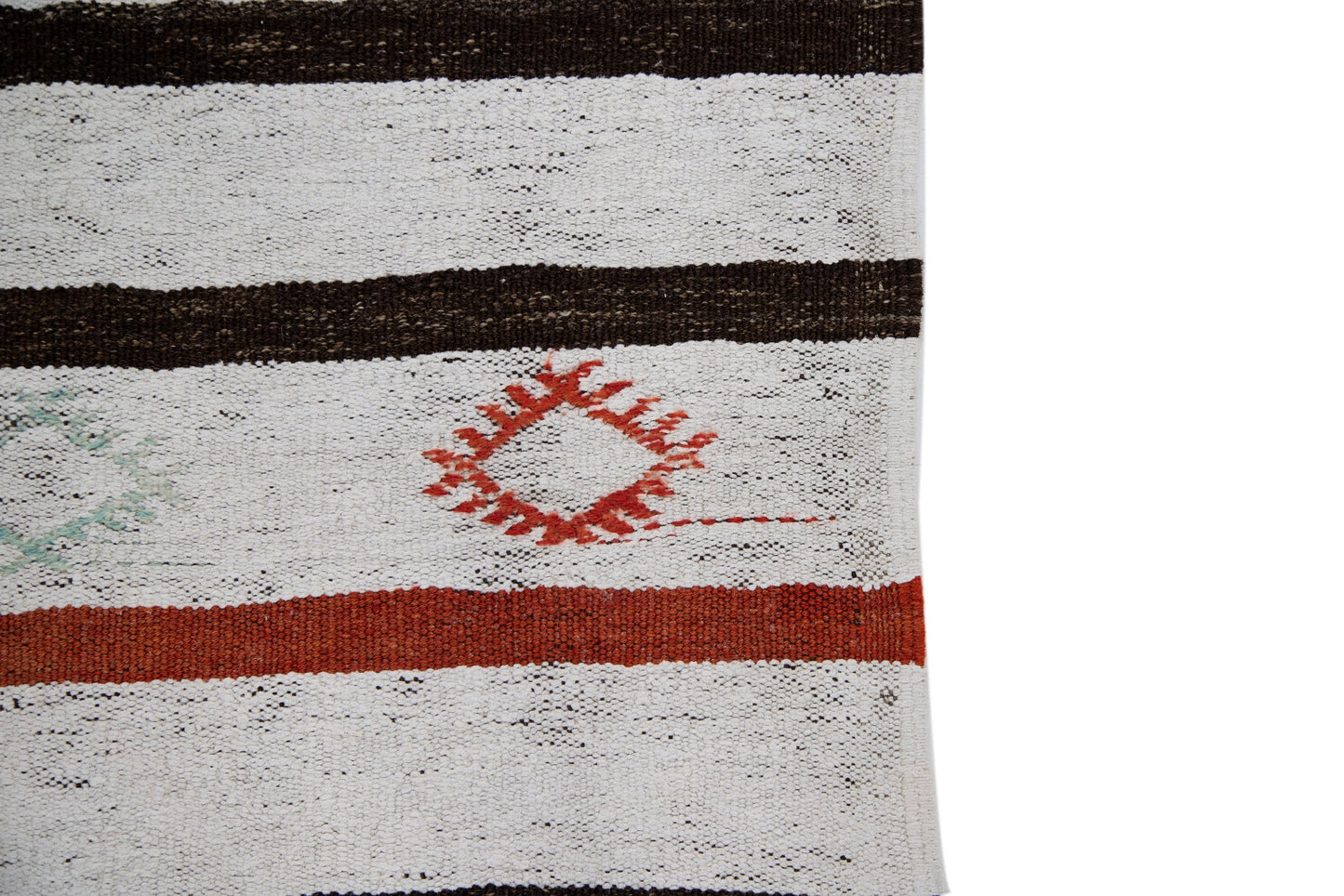 6x8 Vintage Turkish Hemp Kilim rug, White Hemp Kilim rug, Contemporary decor, Living room rug,Bedroom rug, One of a kind rug, 6718