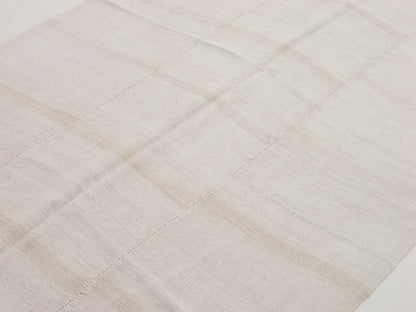 White Area Hemp Kilim Rug 5x10, Turkish Vintage Kilim Rug, Handmade Rug, Bedroom rug, Entryway rug, One of a kind rug, Contemporary, 9553