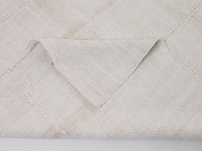 White Area Hemp Kilim Rug 5x10, Turkish Vintage Kilim Rug, Handmade Rug, Bedroom rug, Entryway rug, One of a kind rug, Contemporary, 9553