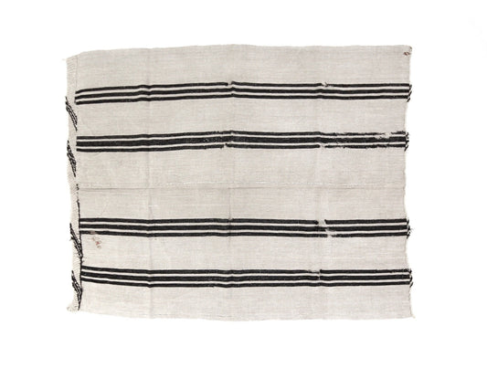 Turkish kilim, Vintage kilim,  5x7 Kilim rug, Hemp rug ,White kilim rug, Hemp kilim rug,Area rug, Black White rug, 5818