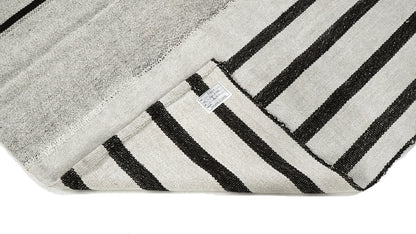 Kilim Rug ,Turkish Kilim, Vintage Kilim, Hemp Kilim ,Hemp Rug, White Black Rug ,Hemp 6x9 Kilim Rug ,Organic Hemp Rug, Floor Hemp Rug, 6809