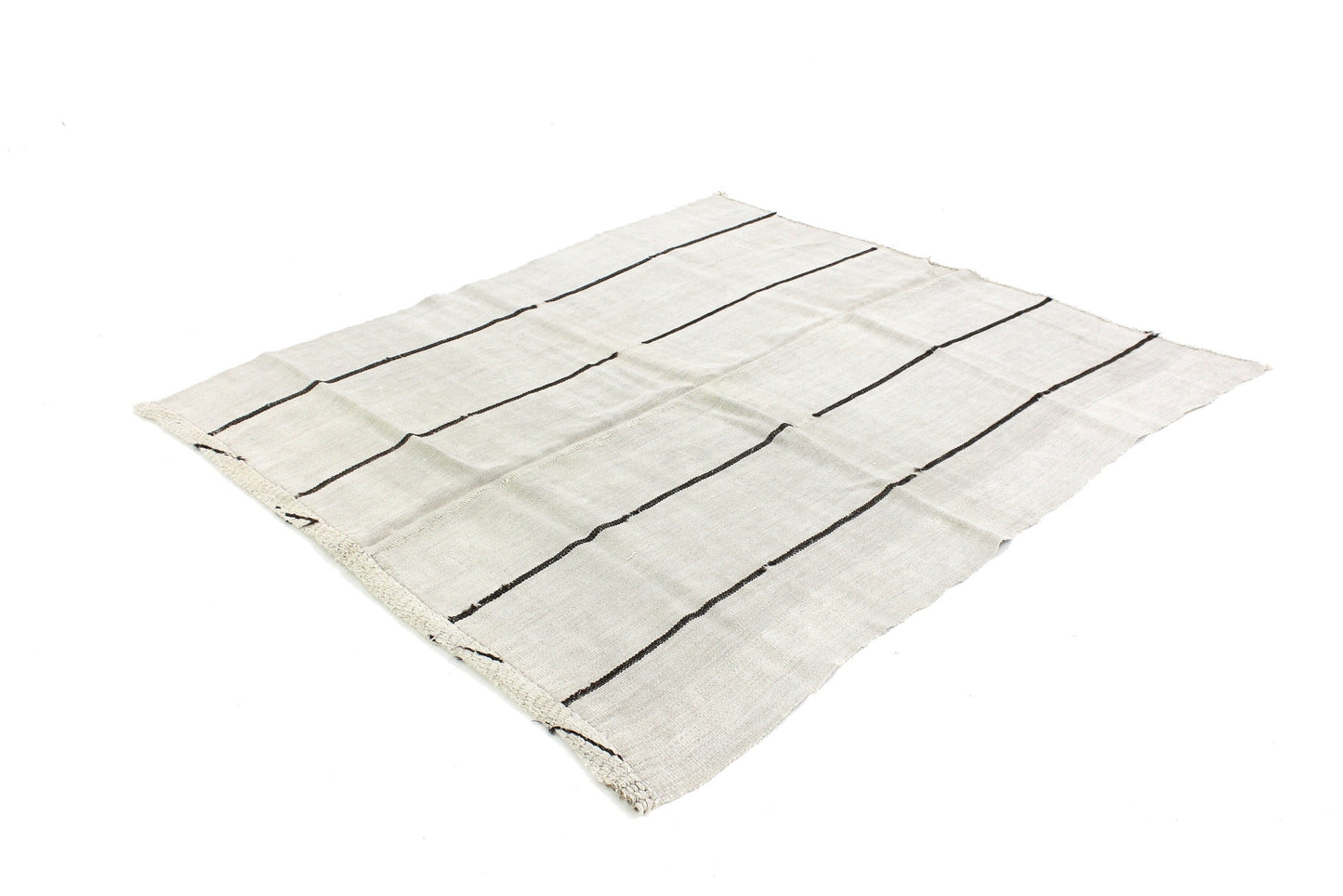 Hemp Kilim Rug,Vintage Kilim,Turkish Kilim,Area Kilim Rug, Small Bedroom Kilim Rug,White Black Kilim Rug,5826