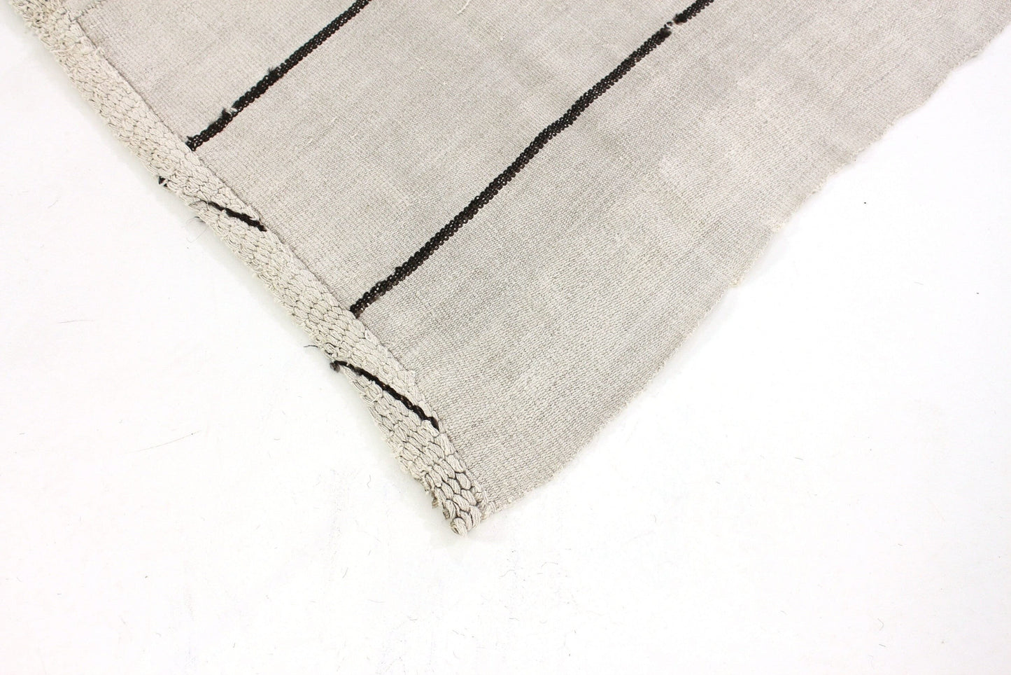 Hemp Kilim Rug,Vintage Kilim,Turkish Kilim,Area Kilim Rug, Small Bedroom Kilim Rug,White Black Kilim Rug,5826