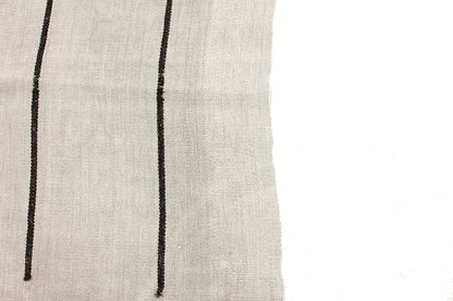 Hemp Kilim Rug,Vintage Kilim,Turkish Kilim,Area Kilim Rug, Small Bedroom Kilim Rug,White Black Kilim Rug,5826