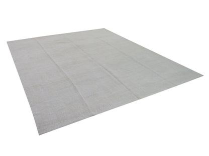 Vintage Kilim 10x12, Handmade Unique Kilim Rug, Turkish Kilim Rug, Area Muted Kilim Rug, Large Rug, Oversize Rug, White Hemp Rug, 10202