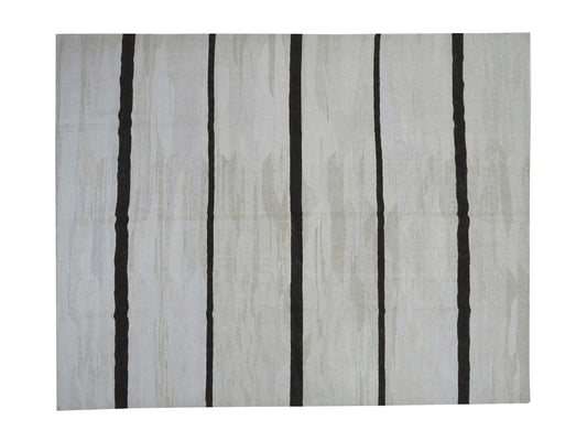 Kilim Rug 10x13, Handmade Flat Weave Kilim Rug, Area Striped Kilim Rug, Large Rug, Vintage Kilim Rug, Oversize Rug, White Hemp Rug, 9024