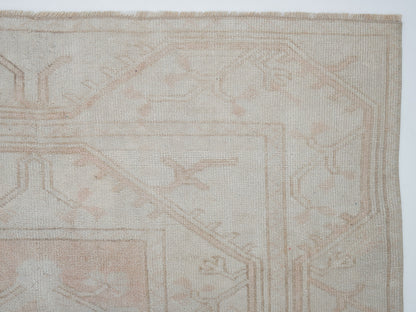 Area Rug, Rug 4x6, Vintage Rug, Handmade Rug, Turkish Rug, Oushak Rug, Scandinavian Rug, Beige Rug, Turkey Rug, Vintage Carpet, 12452