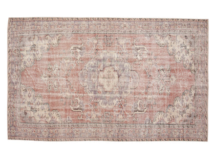 Turkish Vintage Oushak Rug, Handmade Area Eclectic Rug, Neutral Faded Rug, Kid Room Rug, Anatolia Rug, Bohemian Rug, Rug 5x9, 12149