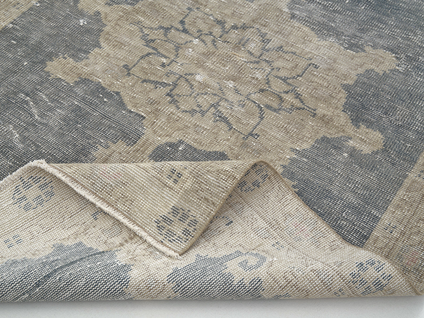Vintage Handmade Rug, Turkish Oushak Rug, Area Rustic Rug, Rug 4x6, Primitive Rug, Living Room Rug, Turkish Carpet, Turkey Rug, 12088