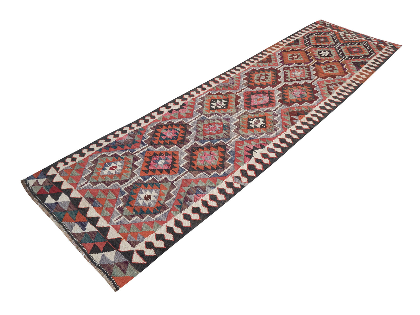 Vintage Runner, Turkish Runner, Oushak Runner, Handmade Runner Rug, Kitchen Runner, Kilim Runner, Anatolia Rug, Runner Rug 3x11, 11352