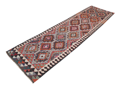 Vintage Runner, Turkish Runner, Oushak Runner, Handmade Runner Rug, Kitchen Runner, Kilim Runner, Anatolia Rug, Runner Rug 3x11, 11352