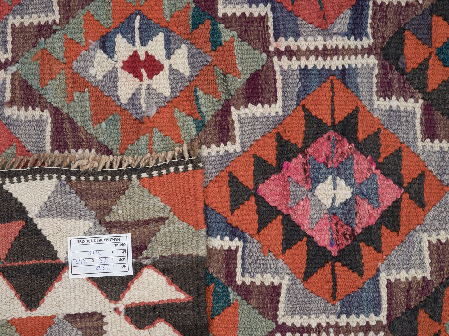 Vintage Runner, Turkish Runner, Oushak Runner, Handmade Runner Rug, Kitchen Runner, Kilim Runner, Anatolia Rug, Runner Rug 3x11, 11352