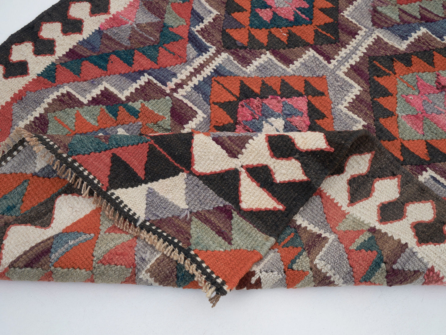 Vintage Runner, Turkish Runner, Oushak Runner, Handmade Runner Rug, Kitchen Runner, Kilim Runner, Anatolia Rug, Runner Rug 3x11, 11352