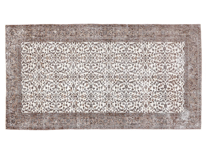 Oushak Rug, Vintage Handmade Rug, Area Muted Rug, Turkish Faded Unique Rug, Bohemian Eclectic Rug, Carpet Rug, Entryway Rug, Rug 4x7, 10344