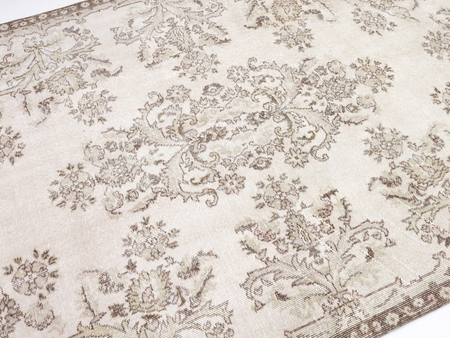 Oushak Rug, Turkish Rug, Vintage Handmade Rug, Neutral Area Rug,Bedroom Rug, Scandinavian Rug, Carpet Rug, Turkey Rug, Rug 5x9, 10384