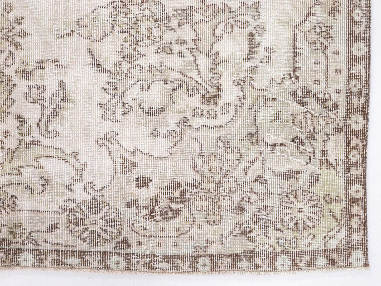 Oushak Rug, Turkish Rug, Vintage Handmade Rug, Neutral Area Rug,Bedroom Rug, Scandinavian Rug, Carpet Rug, Turkey Rug, Rug 5x9, 10384
