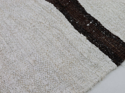 Turkish Kilim, Handmade Flat Weave Kilim Rug, Area Striped Kilim Rug, Coastal Decor, Oversize Rug, Large Hemp Rug, Kilim Rug 10x13, 8830