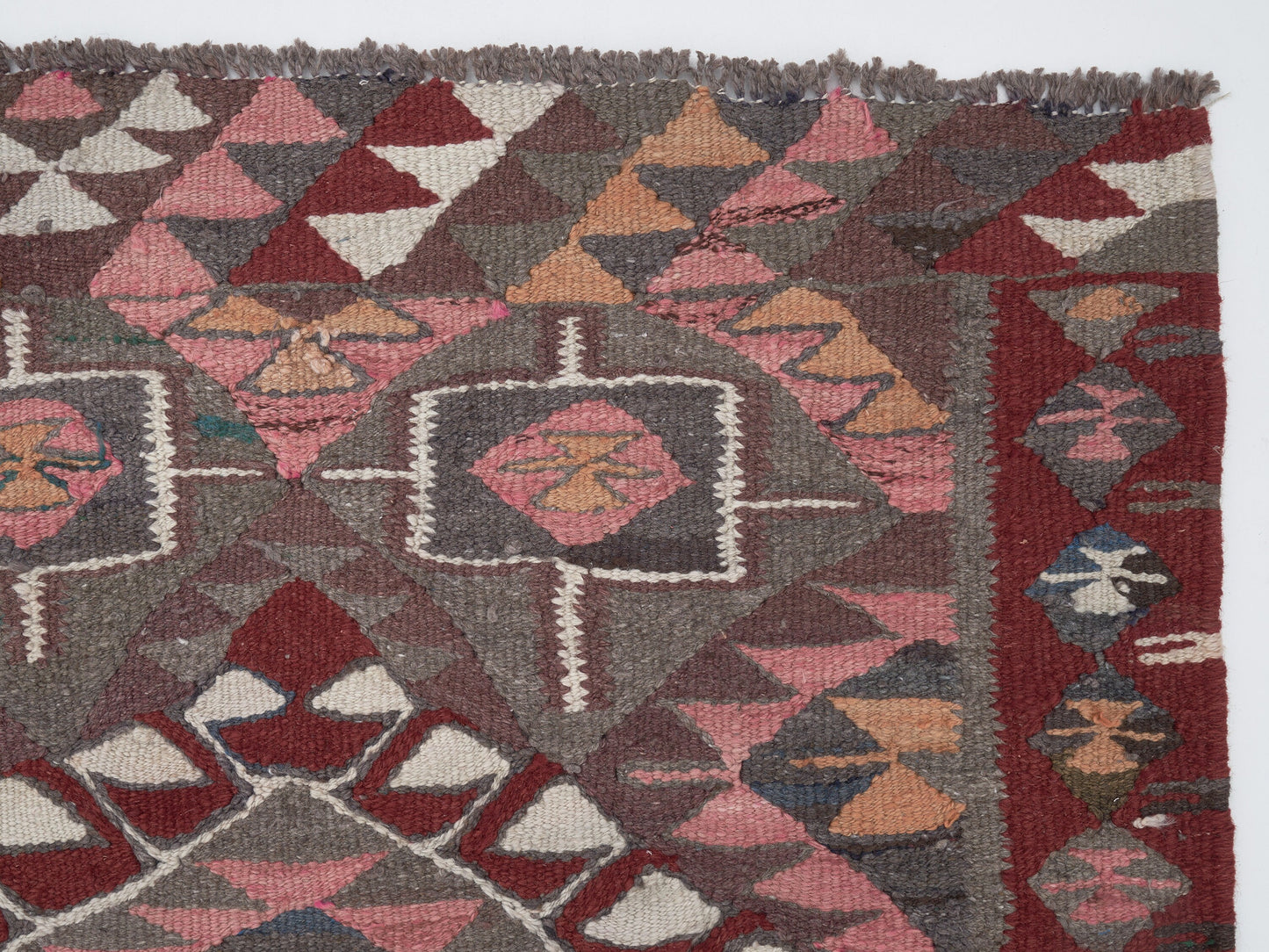 Oushak Handmade Runner Rug, Turkish Antique Runner Rug, Vintage Runner, Rug Runner, Kilim Runner Rug, Kitchen Runner, Runner Rug 3x10, 11399