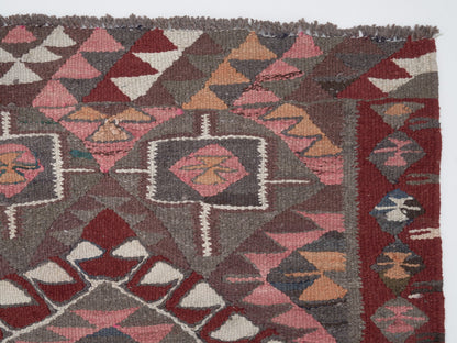 Oushak Handmade Runner Rug, Turkish Antique Runner Rug, Vintage Runner, Rug Runner, Kilim Runner Rug, Kitchen Runner, Runner Rug 3x10, 11399