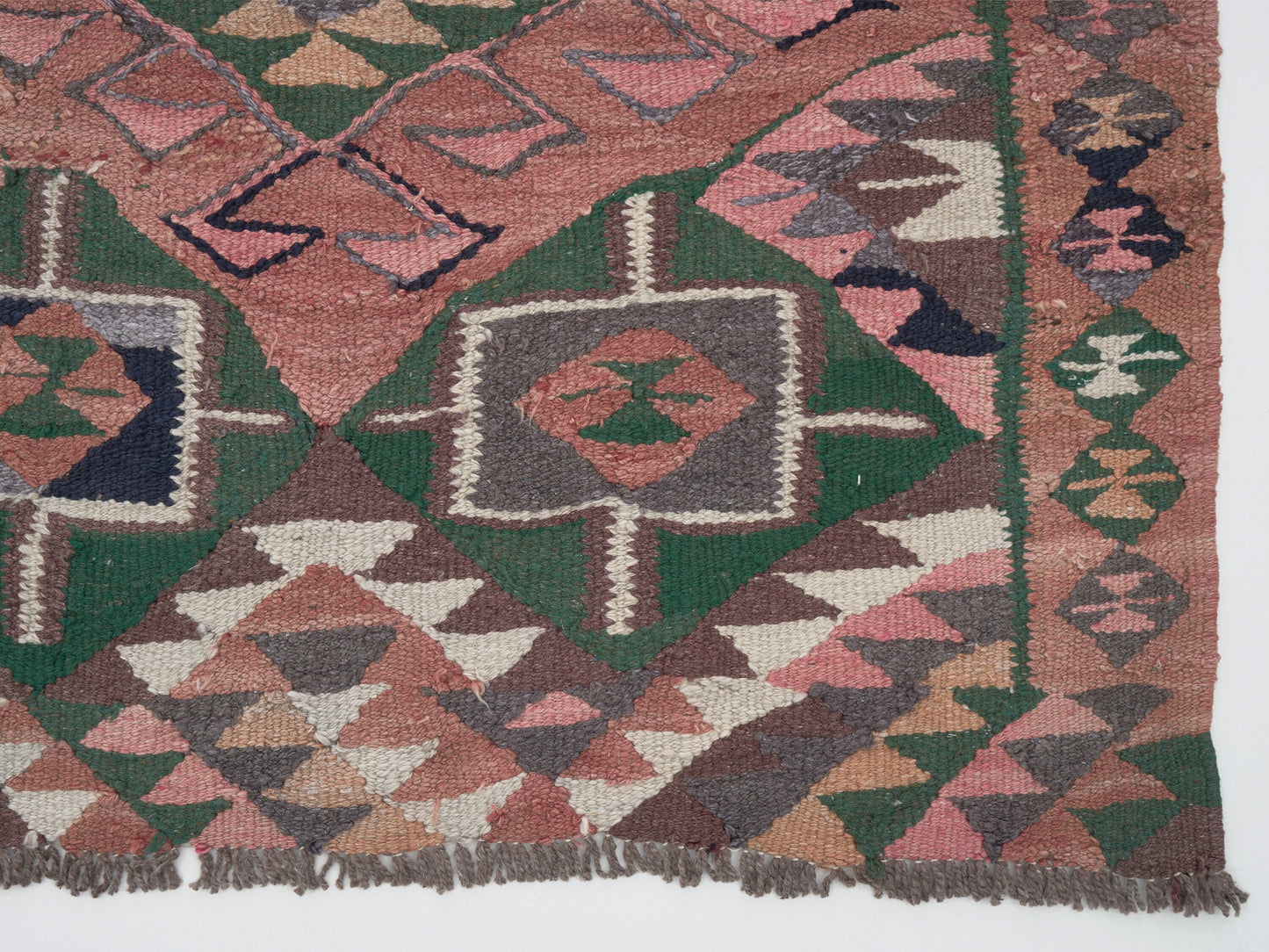 Oushak Handmade Runner Rug, Turkish Antique Runner Rug, Vintage Runner, Rug Runner, Kilim Runner Rug, Kitchen Runner, Runner Rug 3x10, 11399