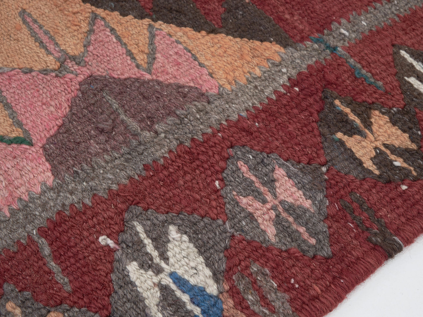 Oushak Handmade Runner Rug, Turkish Antique Runner Rug, Vintage Runner, Rug Runner, Kilim Runner Rug, Kitchen Runner, Runner Rug 3x10, 11399