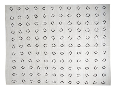 Area Kilim Rug, Turkish Kilim, Vintage Kilim, Handmade Kilim Rug, Neutral White Rug, Oversize Kilim Rug, Large Rug, Kilim Rug 11x14, 12810