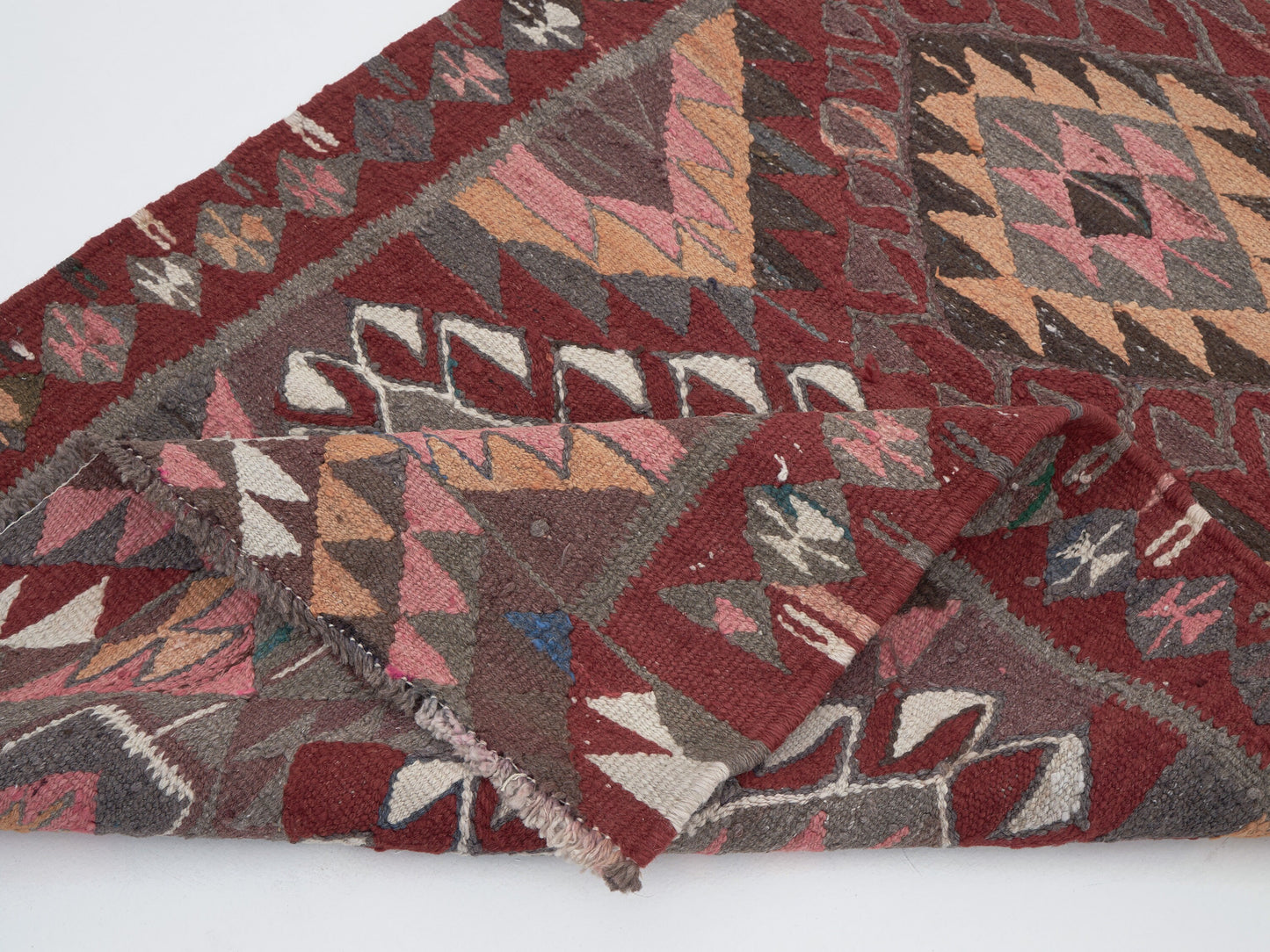 Oushak Handmade Runner Rug, Turkish Antique Runner Rug, Vintage Runner, Rug Runner, Kilim Runner Rug, Kitchen Runner, Runner Rug 3x10, 11399