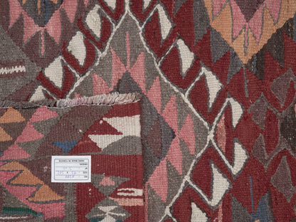 Oushak Handmade Runner Rug, Turkish Antique Runner Rug, Vintage Runner, Rug Runner, Kilim Runner Rug, Kitchen Runner, Runner Rug 3x10, 11399