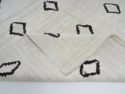 Area Kilim Rug, Turkish Kilim, Vintage Kilim, Handmade Kilim Rug, Neutral White Rug, Oversize Kilim Rug, Large Rug, Kilim Rug 11x14, 12810