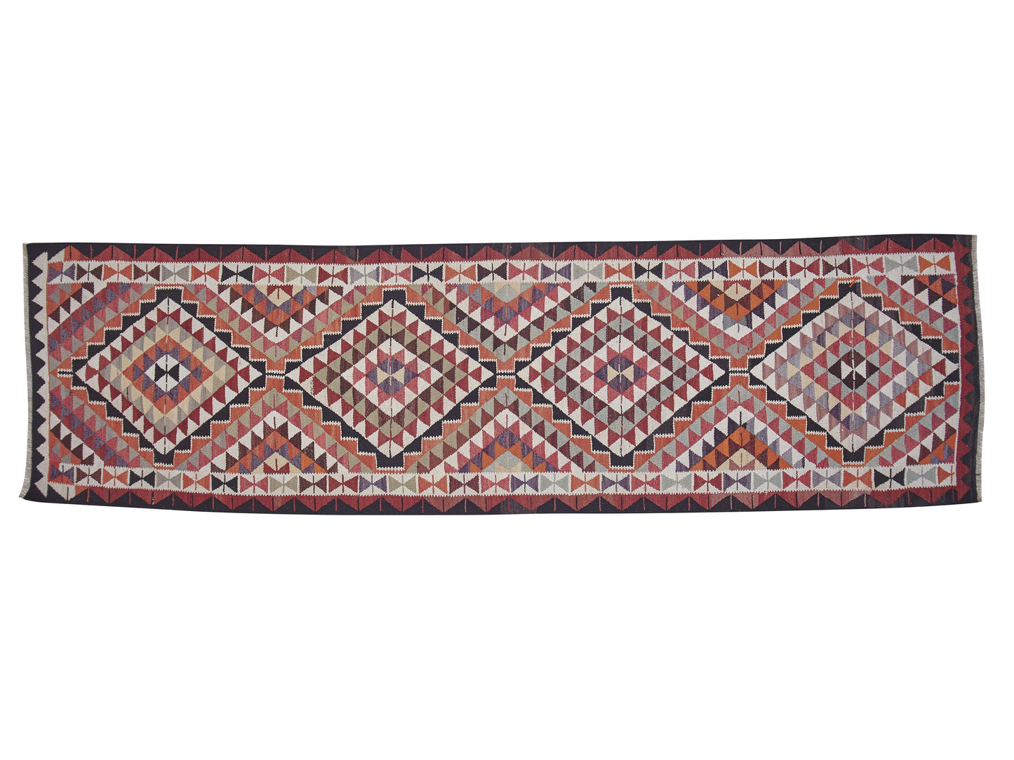 Oushak Runner, Vintage Runner, Turkish Runner, Handmade Runner Rug, Kilim Runner Rug, Anatolia Rug, Kitchen Runner, Runner Rug 3x11, 11404