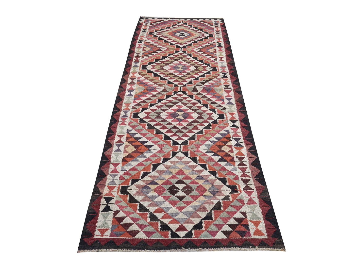 Oushak Runner, Vintage Runner, Turkish Runner, Handmade Runner Rug, Kilim Runner Rug, Anatolia Rug, Kitchen Runner, Runner Rug 3x11, 11404
