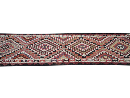 Oushak Runner, Vintage Runner, Turkish Runner, Handmade Runner Rug, Kilim Runner Rug, Anatolia Rug, Kitchen Runner, Runner Rug 3x11, 11404