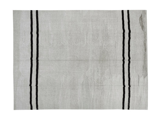 Kilim Rug 9x12, Turkish Flat Weave Kilim Rug, Area Kilim Rug, Vintage Striped Kilim Rug, White Hemp Rug, Large Rug, Oversize Rug, 7882