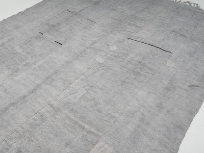 Vintage Handmade Kilim Rug, Turkish Unique Kilim Rug, Area Kilim Rug, Kilim Rug 9x12, Gray Rug, Oversize Rug, Large Rug, Hemp Rug, 12817