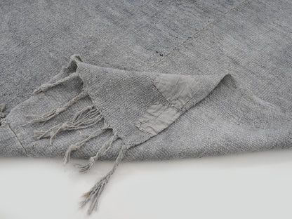 Vintage Handmade Kilim Rug, Turkish Unique Kilim Rug, Area Kilim Rug, Kilim Rug 9x12, Gray Rug, Oversize Rug, Large Rug, Hemp Rug, 12817